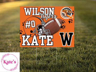Wilson Tigers Football 2 Yard Sign